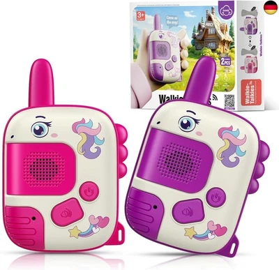 Wootoyz Einhorn Geschenk für Mädchen, Walkie Talkie Kinder Geschenke Mädchen 3 4