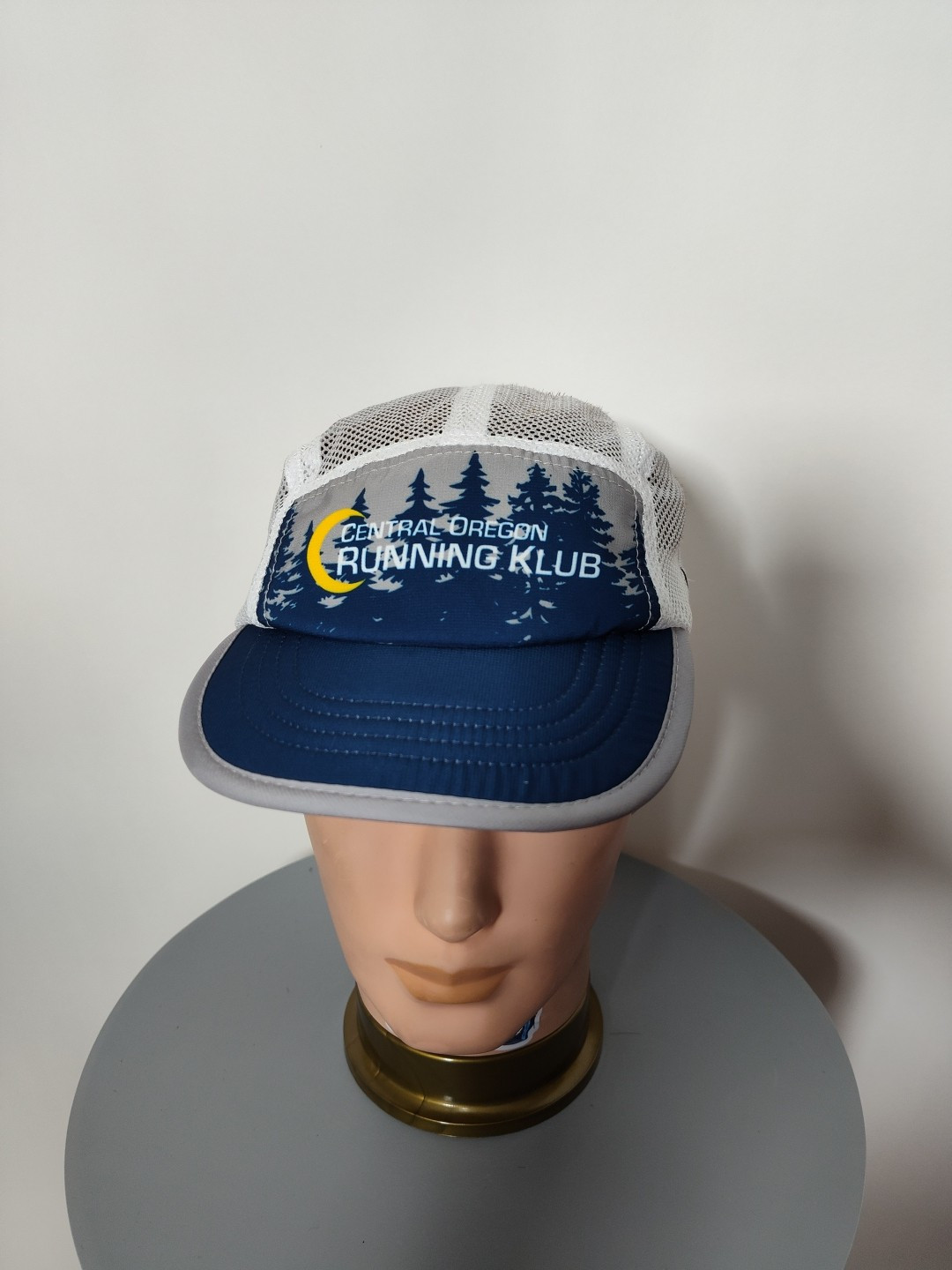 Boco Gear Central Oregon Running Klub Mesh Tennis Golf Gym Running White Blue