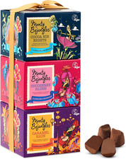 Monty Bojangles Vegan Cocoa Dusted Chocolate Truffles Gift Tower (3X100G)-3 Diff