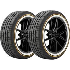 Qty 2 27565r18 Vogue Custom Built Radial Sct2 116h Xl Goldwhite Tires