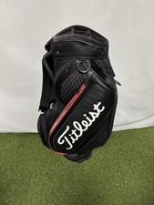 Titleist Midsize Staff Bag / 6-Way Divider / Black & Red