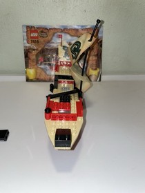LEGO Adventurers: Emperor's Ship 7416   Incomplete w/instructions And 1 Minifig