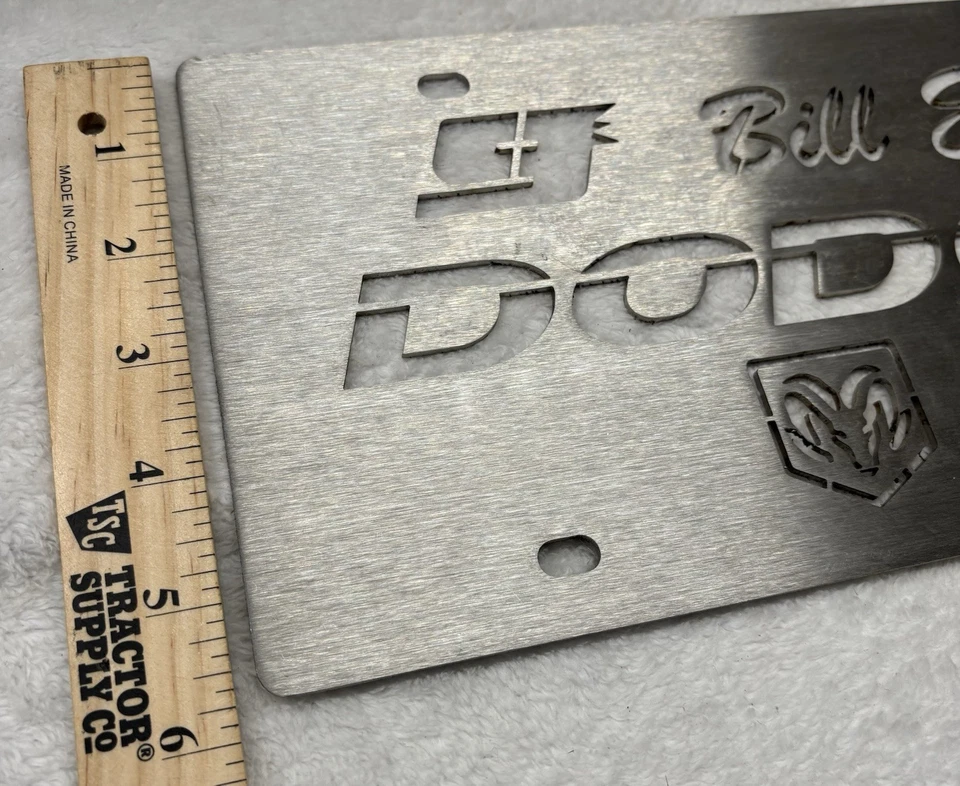 Placa de matrícula de metal cortada con láser Bill Elliot Dodge Racing #9 resistente Foto 4 de 4