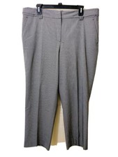Pantalones para mujer Focus 2000 talla 16 negro blanco pata de gallo ponte frente plano