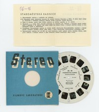 Old Town Hall / Town Square Czechoslovakia 1960's Meopta View-Master Reel Exc.