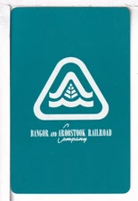 Single Railroad Playing Card "Bangor & Aroostock, BAR-4b" Ballhagen RR Book #