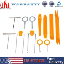 12x Car Radio Trim Removal Tool Door Clip Panel Dash Audio Stereo Pry Clips Kit