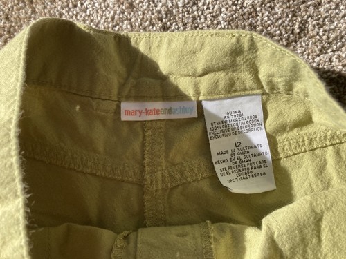 Mary Kate and Ashley Vintage 2000's Army green Retro girls shorts size 12 - Picture 9 of 12