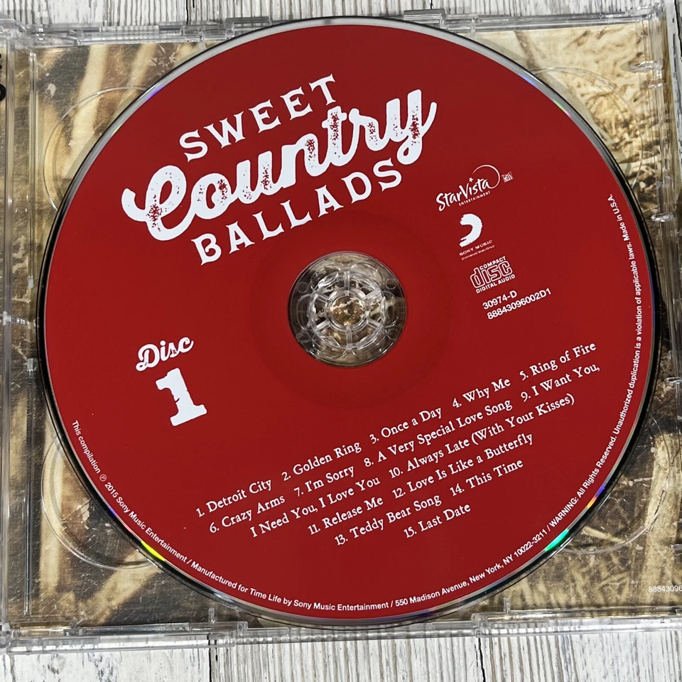 Sweet Country Ballads (2015, 2-disc CD set) Foto 3 de 4
