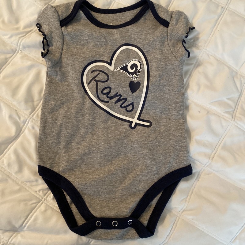 baby girl clothes 6-9 months rams outfit 