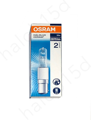 Osram Halolux Ceram 64498 - Bombillas Halógenas (12 Unidades, 86 Mm, B15d, 150 W, 230 V, 2870 Lm, 150 KWh/1000 H, Eficiencia Energética D - Foto 5