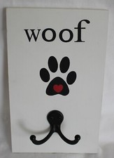 Dog Leash Holder  Wood Hand Made 