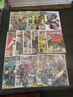 MARVEL COMICS Fantastic Four Thing Team Up Lot of 17 The Thing Vintage