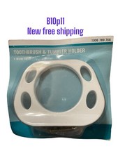 Wall-Mounted Toothbrush Holder White new free shipping