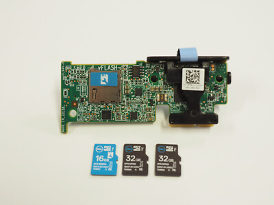 Dell RT6JG Internal Dual SD Card Reader Module w/2 x 32Gb 1 x 16G Micro SD Cards
