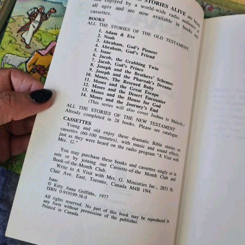 Bible Stories Alive A Mrs. G Story Kitty Anna Griffiths Books Homeschool X14 - Picture 19 of 19