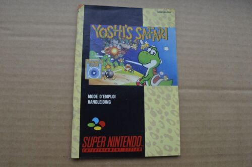 Notice Super Nintendo / Snes manual Yoshi's Safari Booklet original Read Well - 第 1/7 張圖片