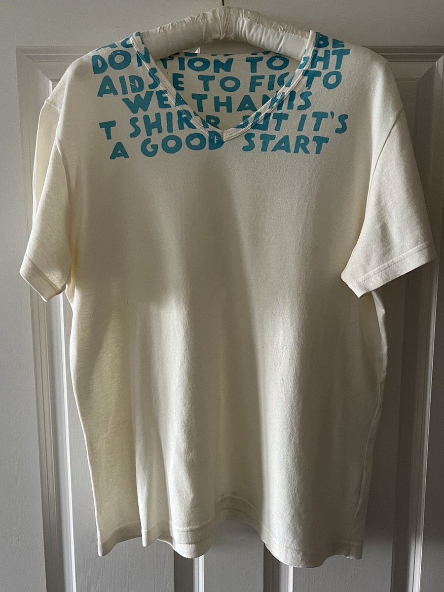 Maison Martin Margiela AIDS Awareness T-Shirt (RARE) Sz.L | eBay Maison Martin Margiela AIDS Awareness T-Shirt (RARE) Sz.L | eBay