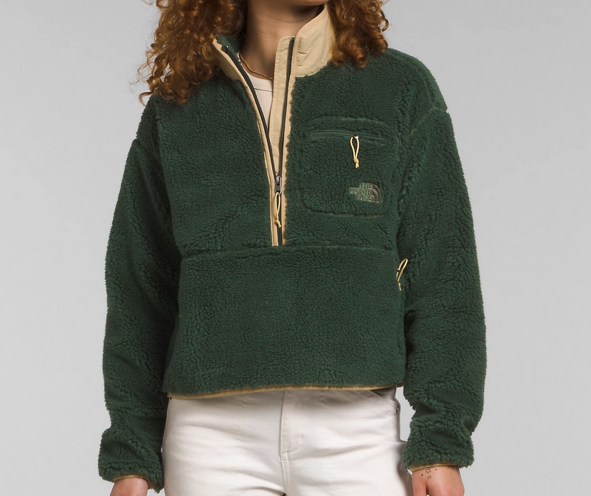 Women's The North Face Jacquard Extreme Pile 1/2 Zip Jacket New | eBay