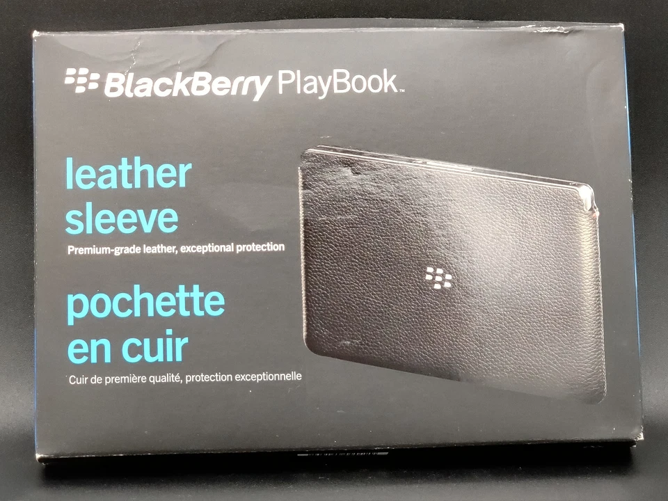 Funda de cuero negra para tableta BlackBerry Playbook *paquete desgastado* Foto 4 de 4