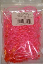 JR'S TACKLE Bobber Stops for Fishing Floats Fishing Gear Accessories 100 PINK/CL