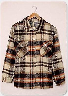 KevaMolly Damen Langarm Karo Flanell Jacke Freizeit Boyfriend Button Down #2 - Bild 1 von 11