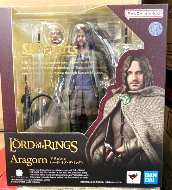 Tamashii nations Le Seigneur des Anneaux S.HFiguarts Aragorn Figurine d´ Action 16 cm Vert| Techinn
