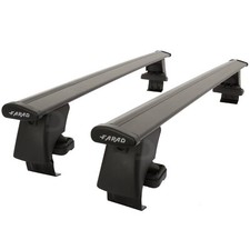 Farad Wing Black Aluminium Roof Bars Set for Volvo S80 Mk.2 07-16 Lockable Pair