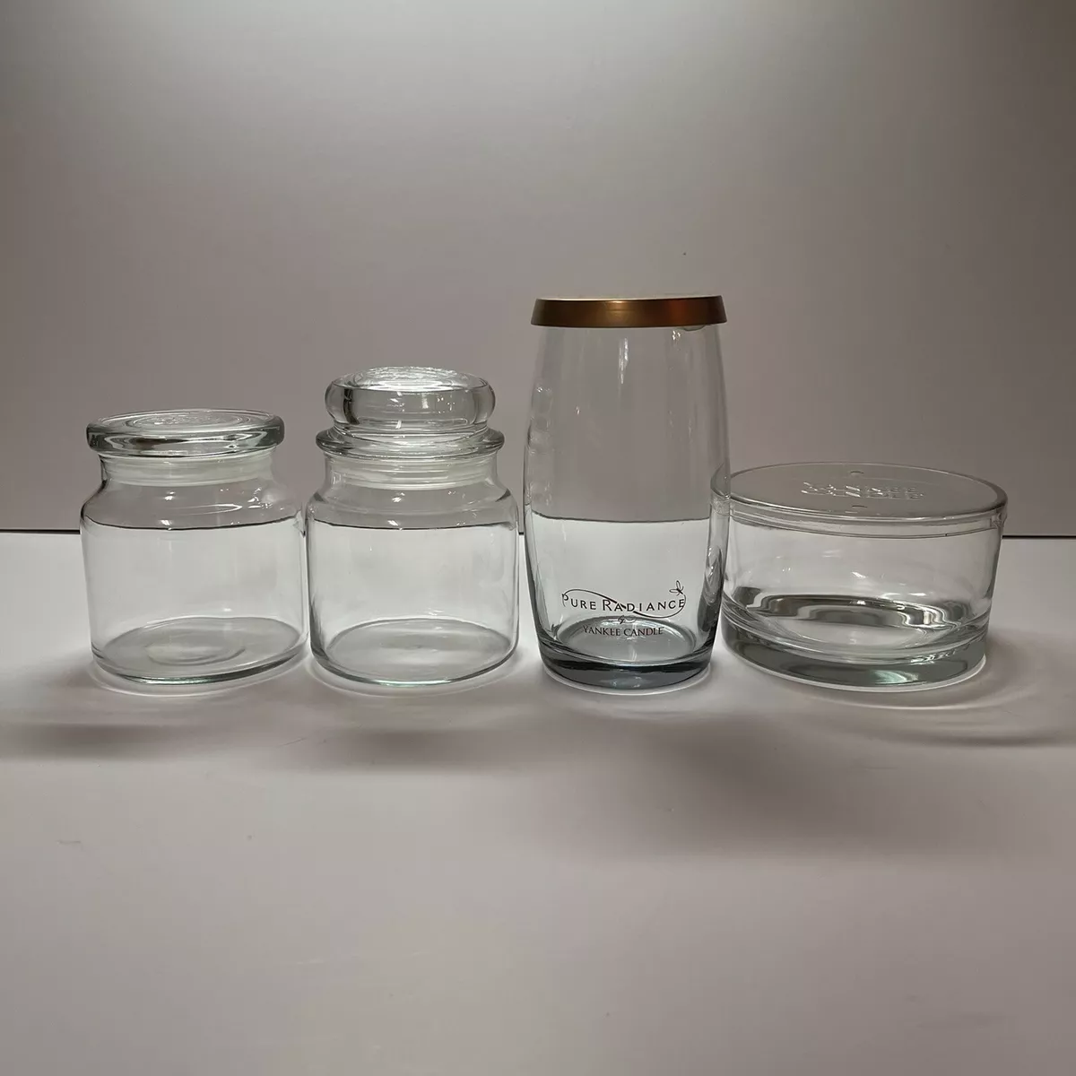 (4) Empty Yankee Candle Jars, Sizes, (2) 16 oz, (1) 20 & (1) 24 oz, Arts,  Crafts