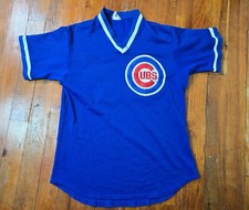 Vintage 46 Chicago Cubs Majestic jersey blue mesh pullover Size Large knit