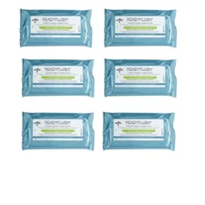 Medline Readyflush Flushable Wipes Cleansing Cloths - MSC263810 - 6 Packs