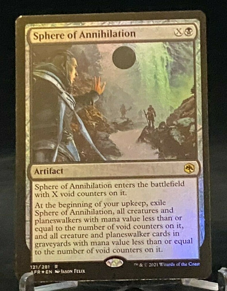 MTG AFR Adventures in the Forgotten Realms Sphere of Annihilation Foil - Rare | eBay MTG AFR Adventures in the Forgotten Realms Sphere of Annihilation Foil - Rare | eBay