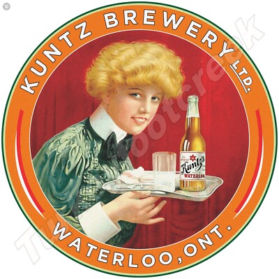 Kuntz Brewery LTD. 11.75'' Round Metal Sign