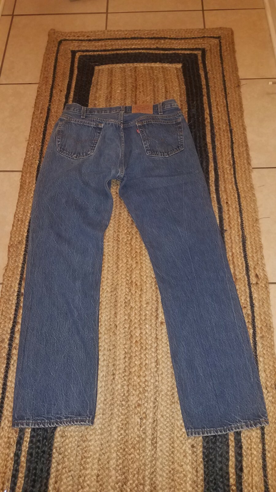 501 Button Fly Mens Jeans Made In USA 36x34