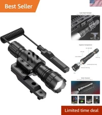 Compact 1200 Lumen Tactical Flashlight with Dual Switch - Ultimate Durability