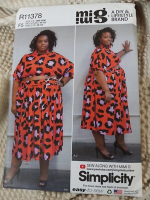 Simplicity Pattern R11878 Simplicity r11378 18W-26W | eBay