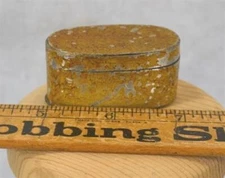 antique  nutmeg grater box handmade storage paint decorated original early 19th