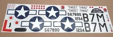 Great Planes P-51D RC Model Airplane OEM Decals 40 Size P540D01 Decal New