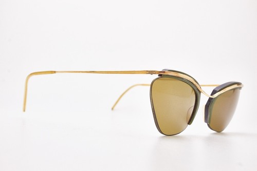 1970s vintage eyeglasses NYLOR-SOL gold filled eyeglasses frame cat-eye women's - 第 8/16 張圖片