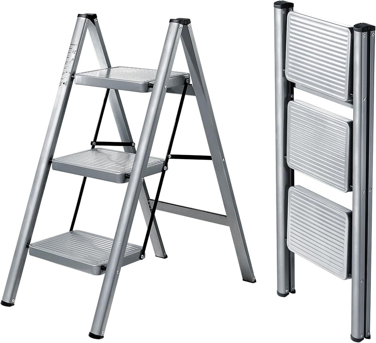 Step Ladder Toolstation 4-step Folding Ladder EDM Aluminium (43