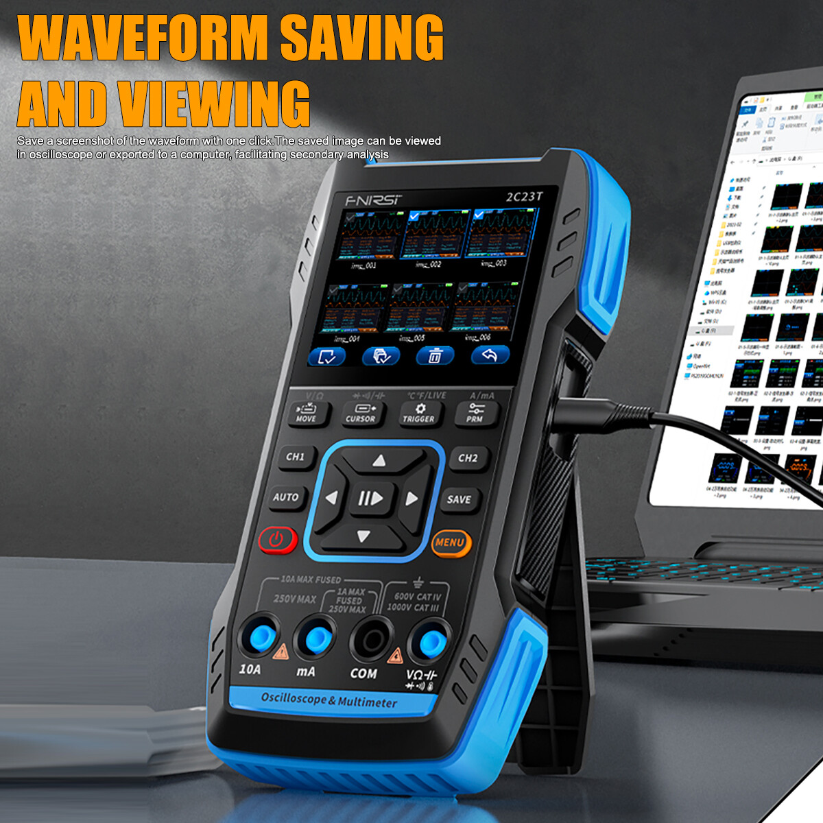 Oscilloscope Portable Numérique FNIRSI 2C23T - Multimètre Et Générateur De Signaux Intégrés