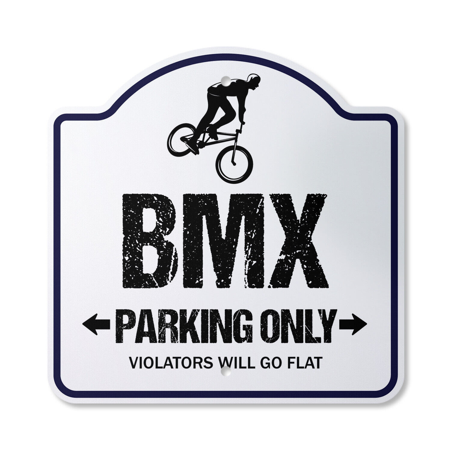 Bmx Plastic Novelty Sign Parking Race Bike Trick Rider Parts Racer Fun