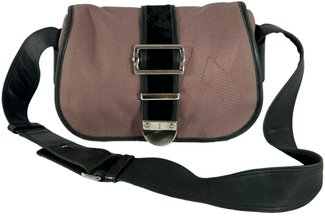 Borsa a tracolla Yves Saint Laurent Rosa Polvere Rive Sinistra Vintage