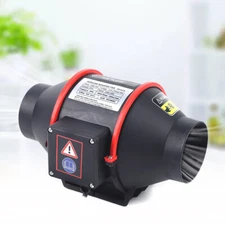 4" 310 CFM Silent Exhaust Inline Duct Fan Ventilation Blower Fan Air Circulatio