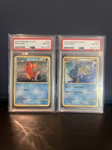 PSA 10 Sequential Set Pokemon TCG Classic Collection Magikarp 006 & Gyarados 007