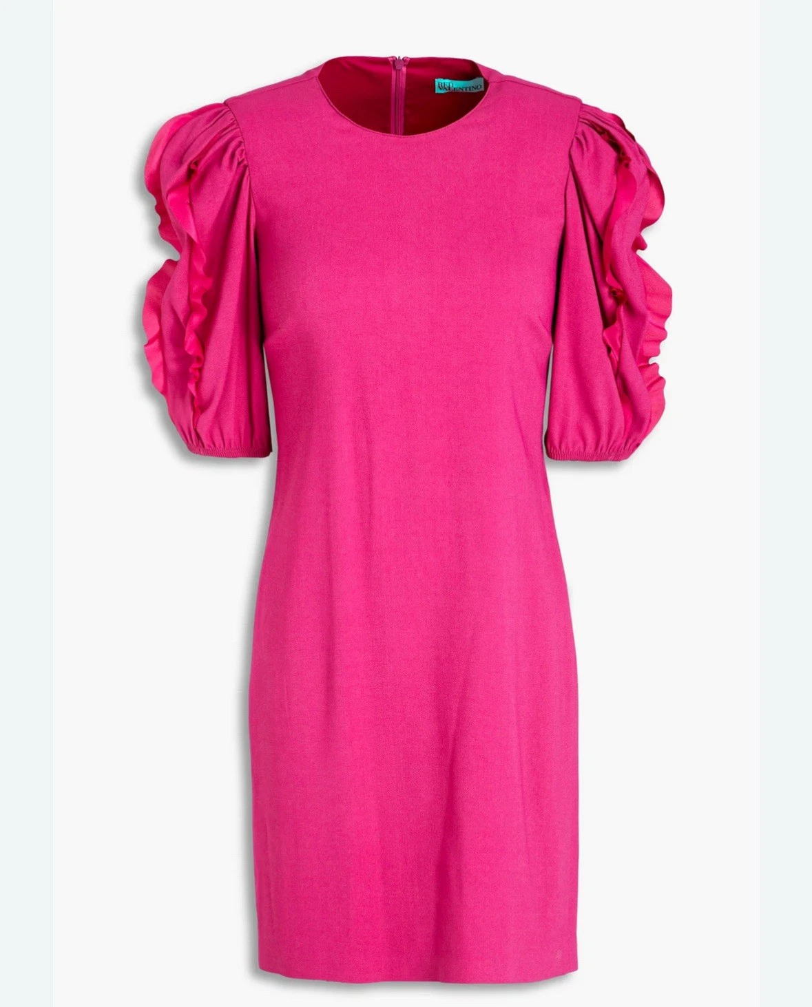 Abito rosso Valentino fucsia taglia US8 IT44 AUTENTICO NUOVO CON ETICHETTE