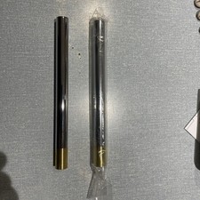 2x15mm Bestheating Milano Chrome Radiator Pipe Connectors and Collars 185mm