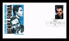 DR JIM STAMPS US COVER HENRY FONDA LEGENDS OF HOLLYWOOD FIRST DAY ISSUE