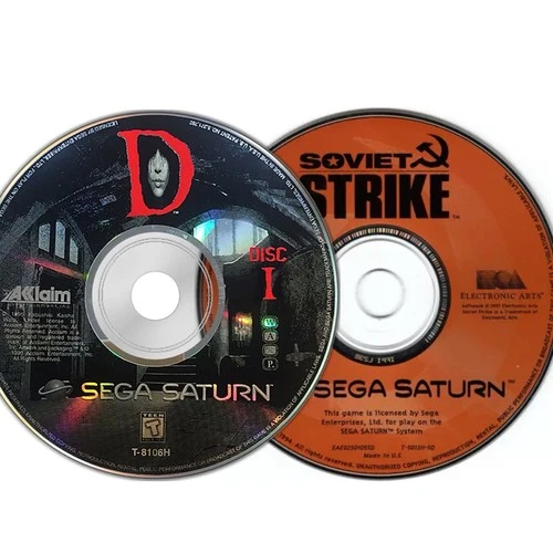 Acclaim, Electronic Arts Sega Saturn Game Discs: D & Soviet Strike, Manual