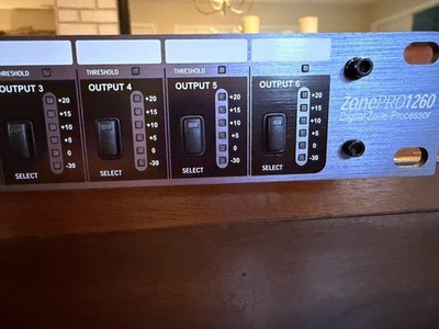 dbx ZonePro 1260 12x6 Digital Zone Processor With Front Panel Control, Working